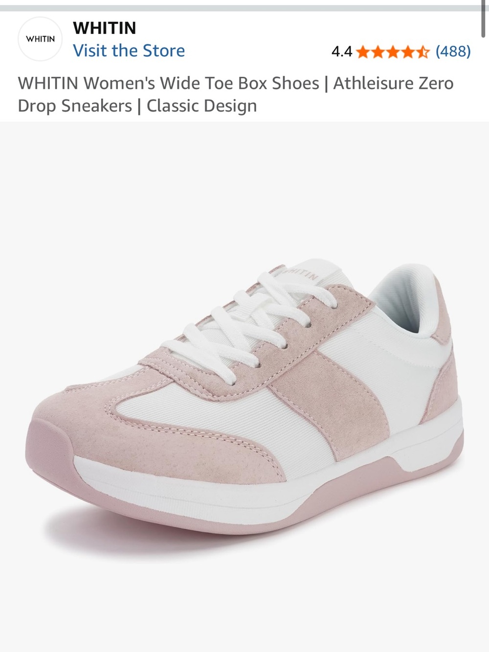 WHITIN Zero Drop Pink Athletic Sneakers